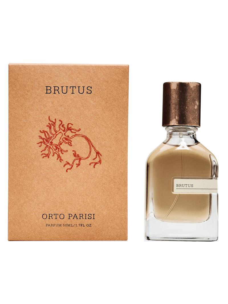 Profumo Brutus di Orto Parisi, confezione e flacone.