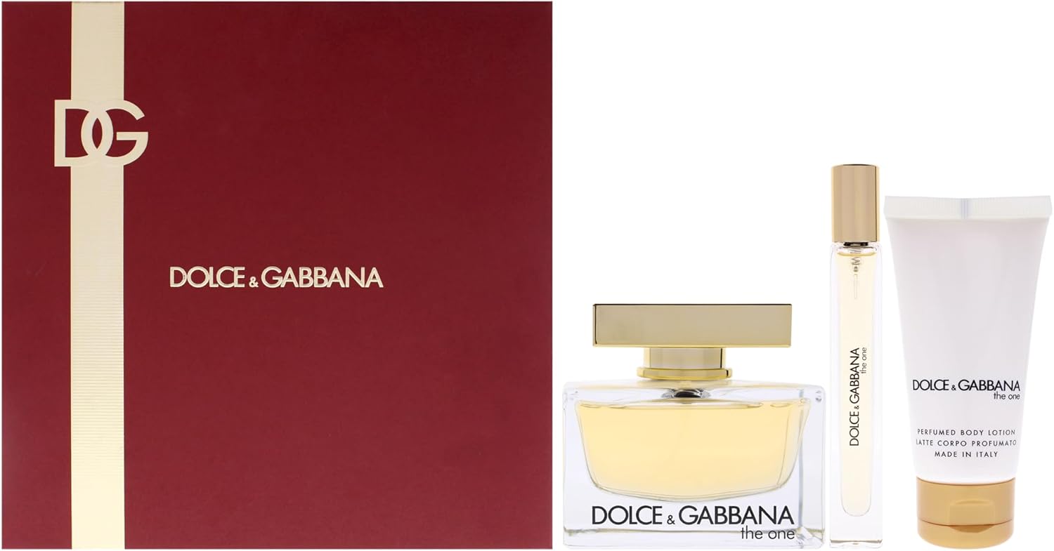 Dolce e Gabbana The One Confezione Regalo Donna Profumo Eau De Parfum 75 Ml Latte Corpo Profumato 50 Ml e Edp da Viaggio 10 Ml